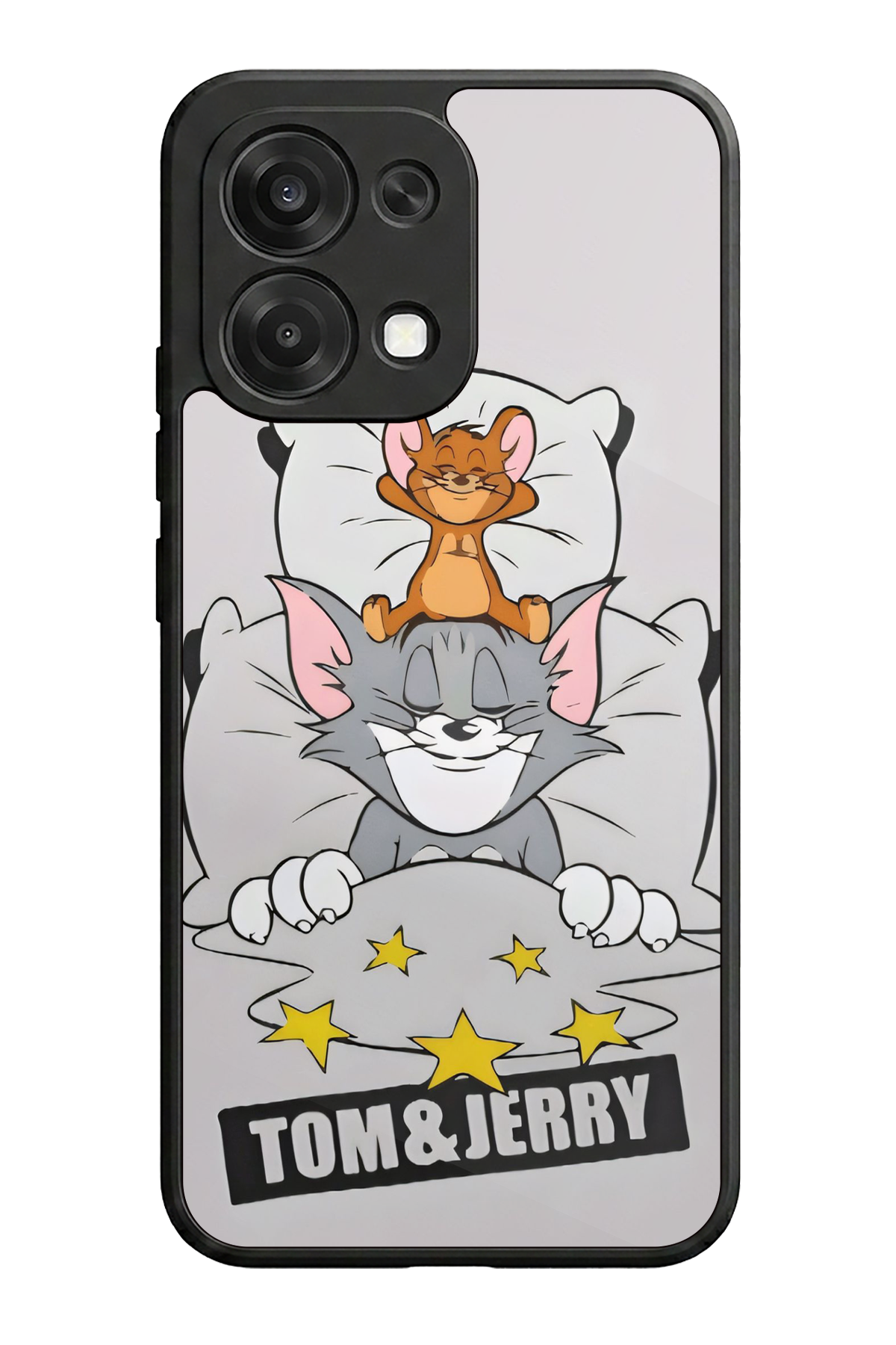 Oppo A6 Pro Uyumlu Tom And Jerry Tasarımlı Glossy Premium Kılıf