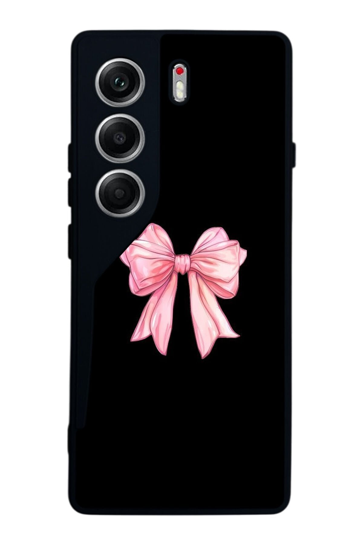 Tecno Camon 40 Uyumlu Kurdele Tasarımlı Glossy Premium Kılıf