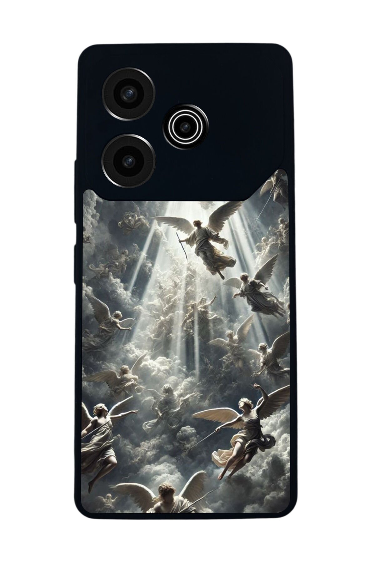 Tecno Pova 6 Uyumlu Melek Tasarımlı Glossy Premium Kılıf