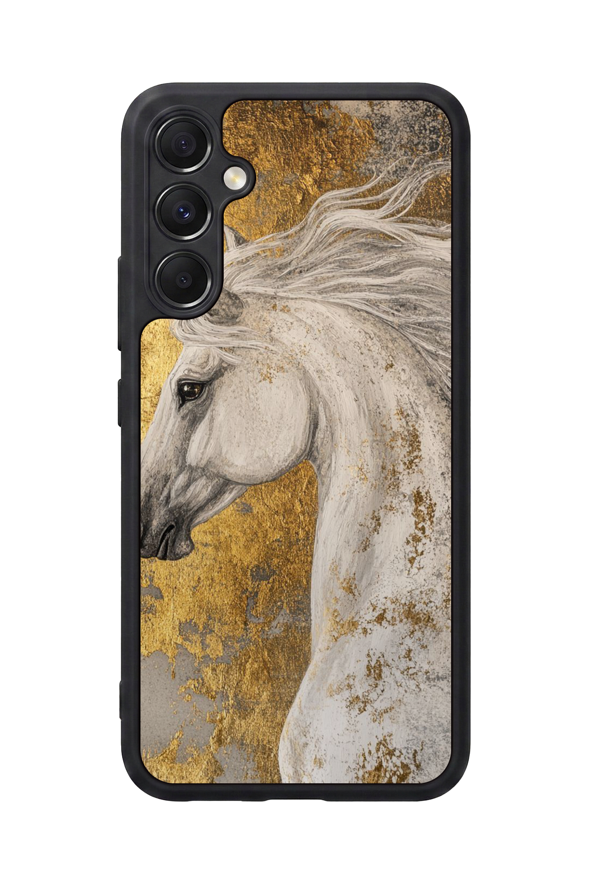 Samsung Galaxy M34 Uyumlu At Horse Tasarımlı Glossy Premium Kılıf