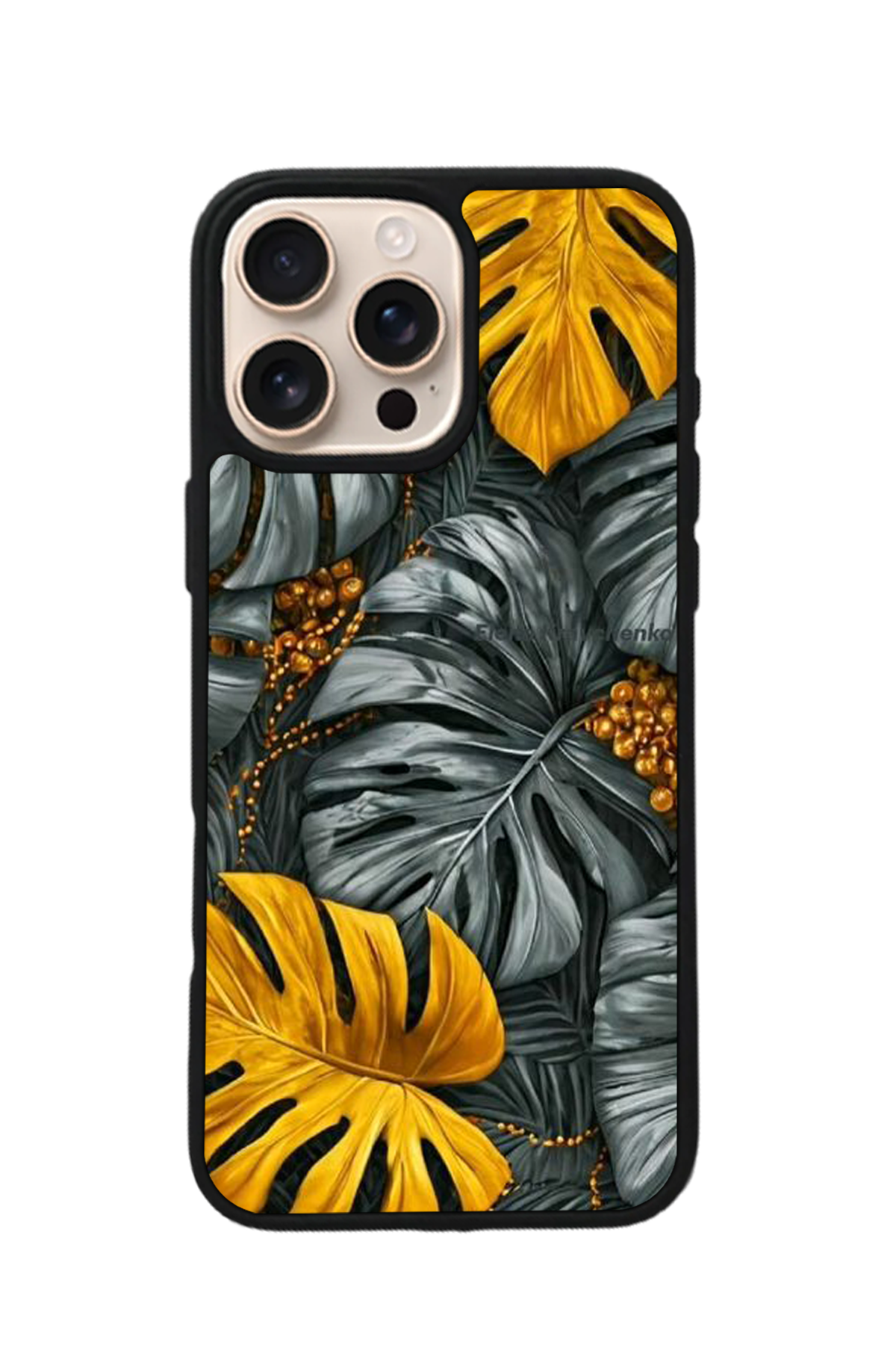 iPhone 15 Pro Uyumlu Botanik Tasarımlı Glossy Premium Kılıf