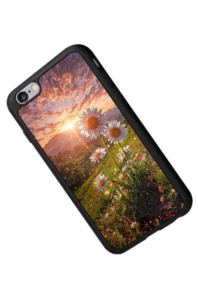 iPhone 6s Plus Uyumlu Cicek Tasarımlı Glossy Premium Kılıf
