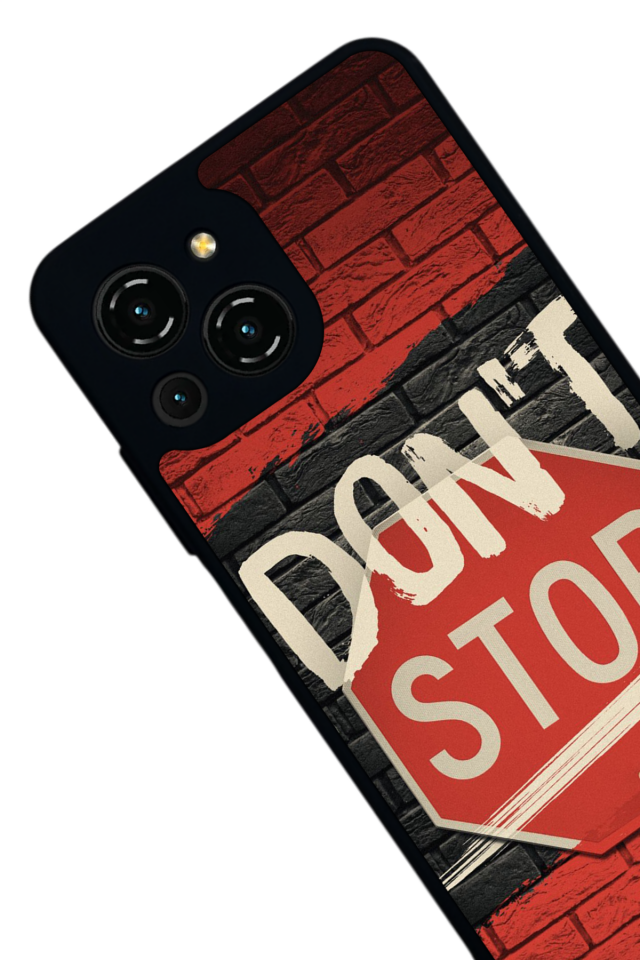 Reeder S23 Pro Max Uyumlu Dont Stop Tasarımlı Glossy Premium Kılıf