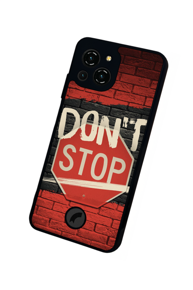 Reeder S23 Pro Max Uyumlu Dont Stop Tasarımlı Glossy Premium Kılıf