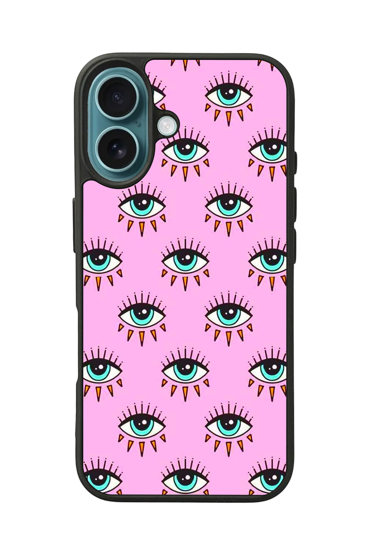 iPhone 16 Plus Uyumlu Göz Tasarımlı Glossy Premium Kılıf