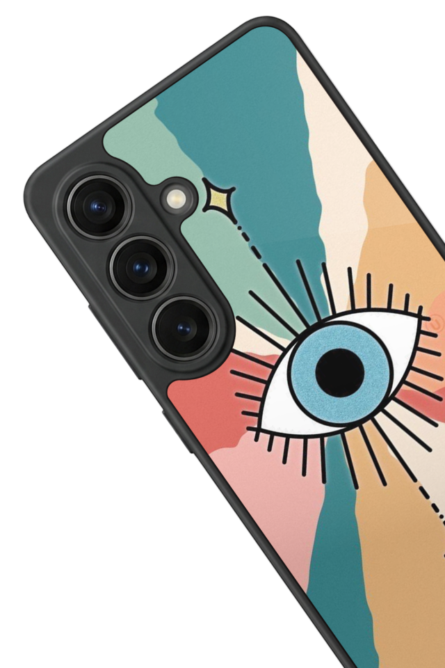 Samsung Galaxy S26 Uyumlu Göz Tasarımlı Glossy Premium Kılıf