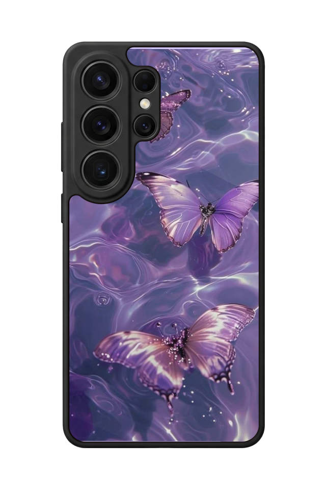 Samsung Galaxy S26 Ultra Uyumlu Kelebek Tasarımlı Glossy Premium Kılıf