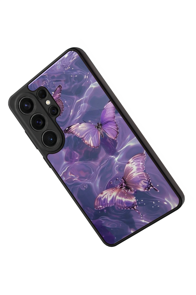 Samsung Galaxy S26 Ultra Uyumlu Kelebek Tasarımlı Glossy Premium Kılıf