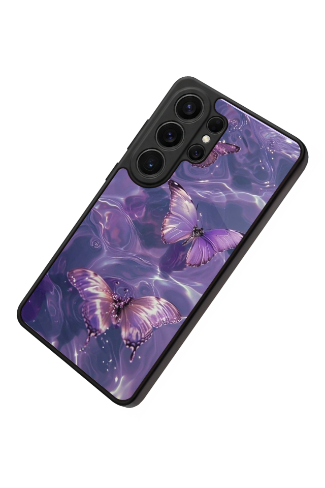 Samsung Galaxy S26 Ultra Uyumlu Kelebek Tasarımlı Glossy Premium Kılıf