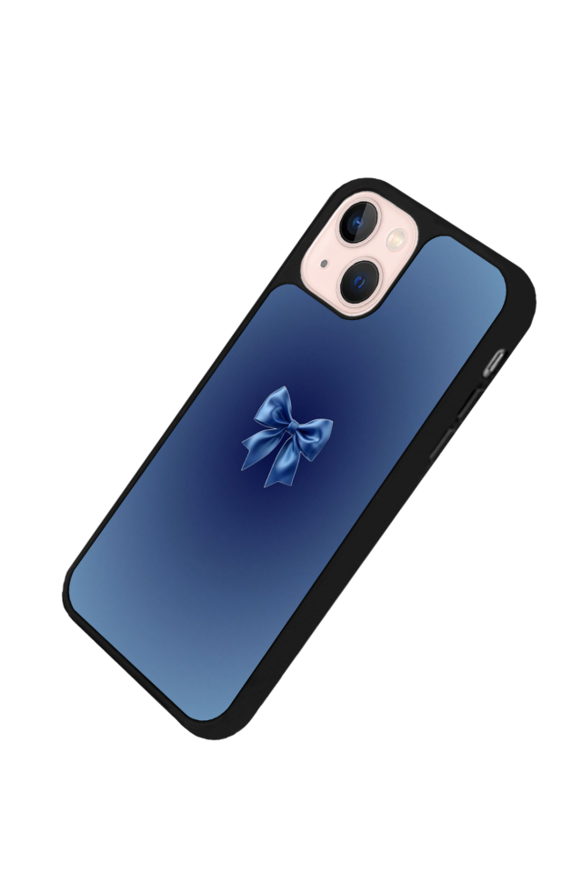 iPhone 15 Plus Uyumlu Kurdele Tasarımlı Glossy Premium Kılıf