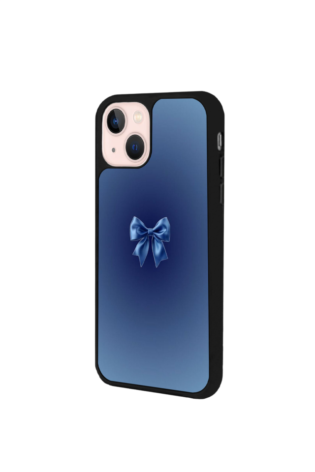 iPhone 15 Plus Uyumlu Kurdele Tasarımlı Glossy Premium Kılıf