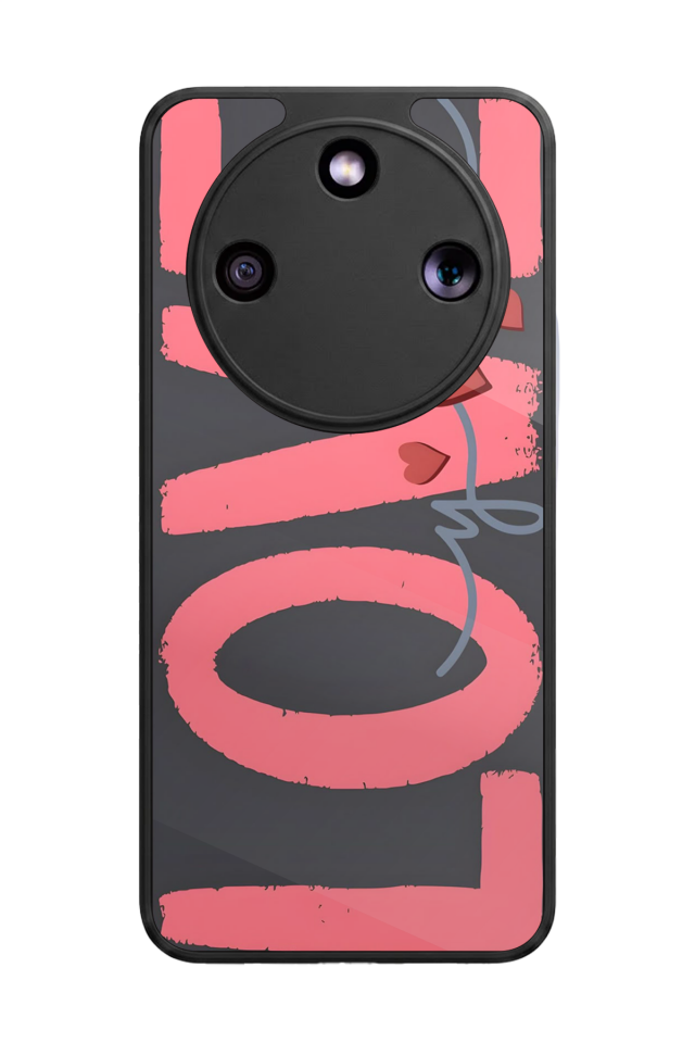 Honor Magic 8 Lite Uyumlu Love Tasarımlı Glossy Premium Kılıf