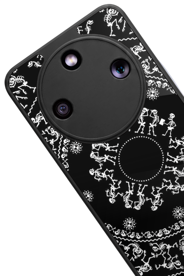 Honor Magic 8 Lite Uyumlu Mandala Tasarımlı Glossy Premium Kılıf