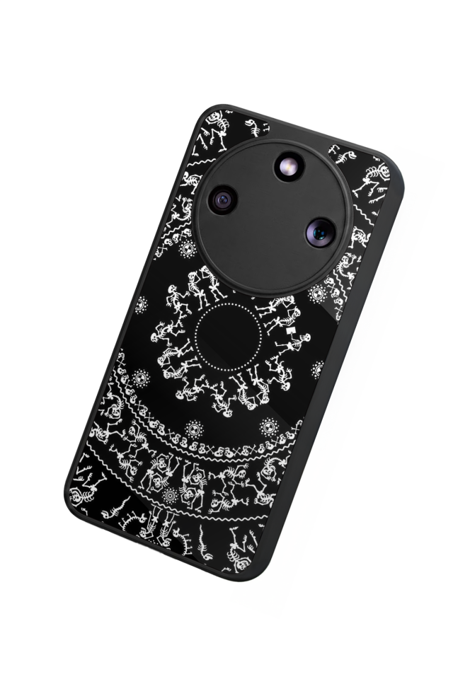 Honor Magic 8 Lite Uyumlu Mandala Tasarımlı Glossy Premium Kılıf