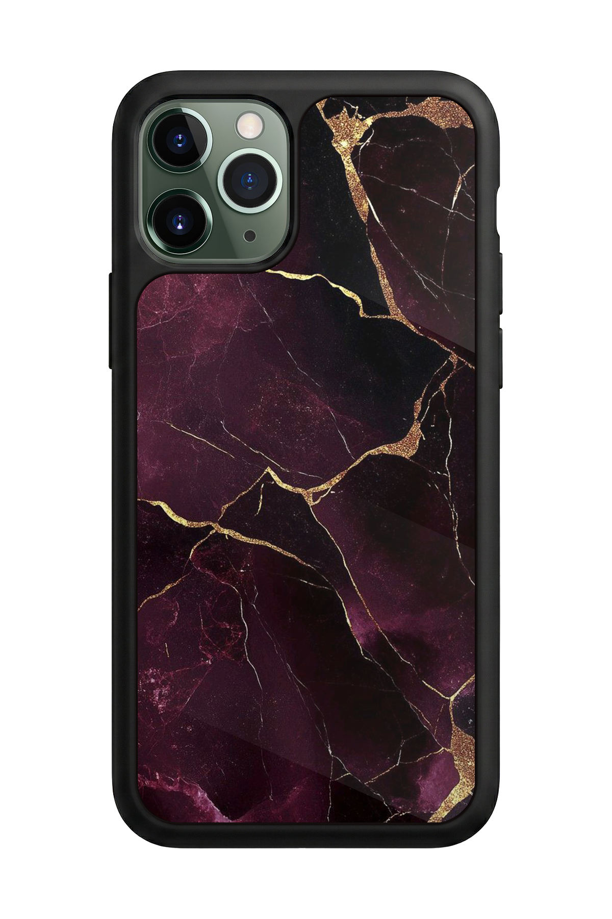 iPhone 11 Pro Uyumlu Mermer Marble Tasarımlı Glossy Premium Kılıf