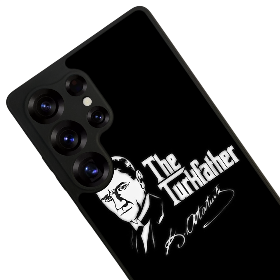 Samsung Galaxy S25 Ultra Uyumlu Mustafa Kemal Ataturk Tasarımlı Glossy Premium Kılıf