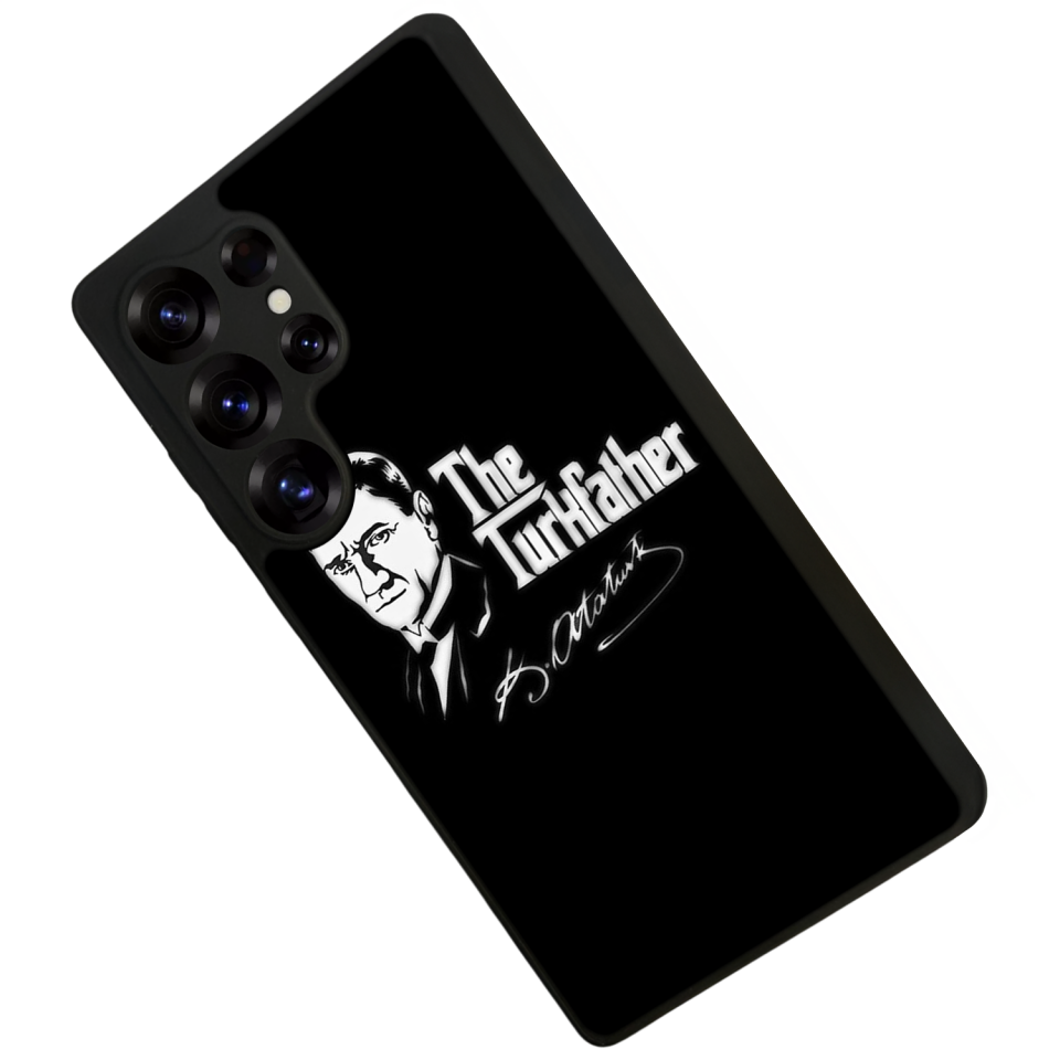 Samsung Galaxy S25 Ultra Uyumlu Mustafa Kemal Ataturk Tasarımlı Glossy Premium Kılıf