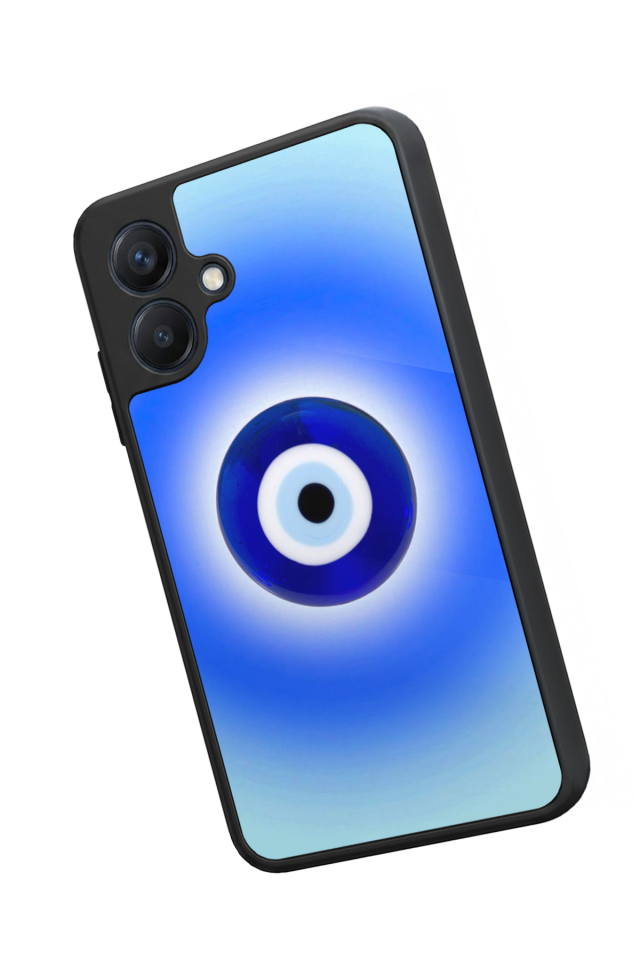Samsung Galaxy A07 Uyumlu Nazar Tasarımlı Glossy Premium Kılıf