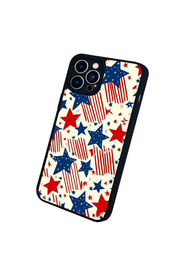 iPhone 12 Pro Max Uyumlu Retro Yildizlar Tasarımlı Glossy Premium Kılıf