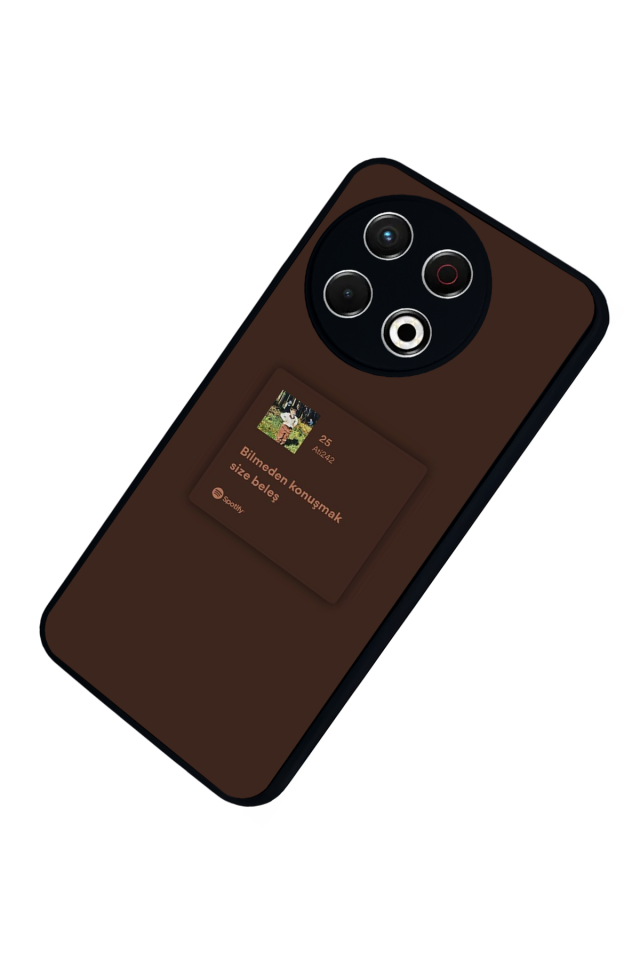 Tecno Spark 30 Pro Uyumlu Sarki Sozleri Tasarımlı Glossy Premium Kılıf