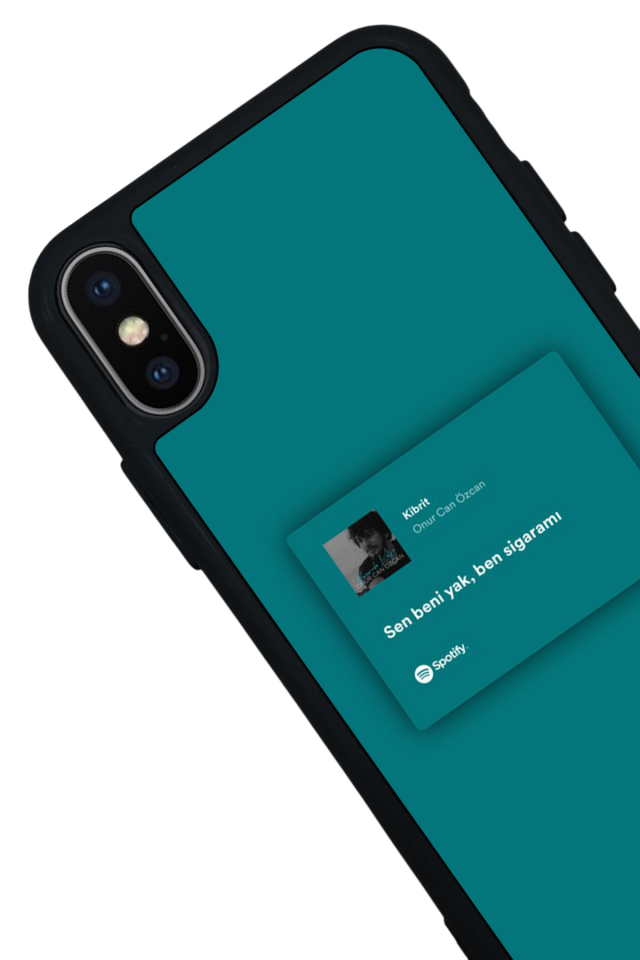 iPhone X/ XS Uyumlu Sarki Sozleri Tasarımlı Glossy Premium Kılıf