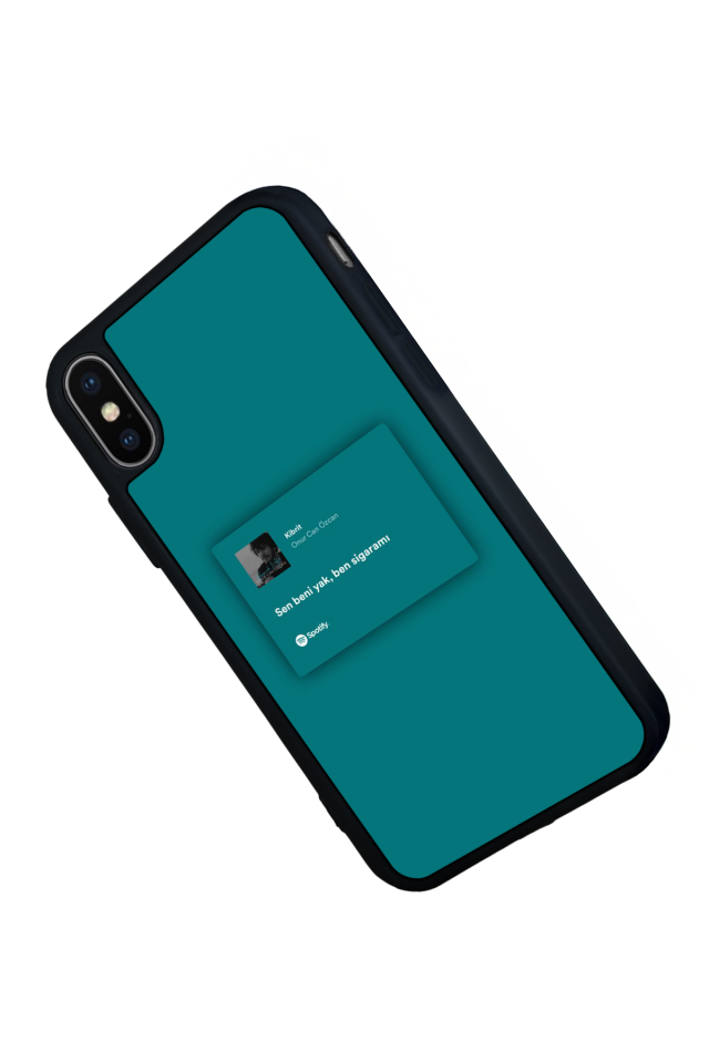 iPhone X/ XS Uyumlu Sarki Sozleri Tasarımlı Glossy Premium Kılıf