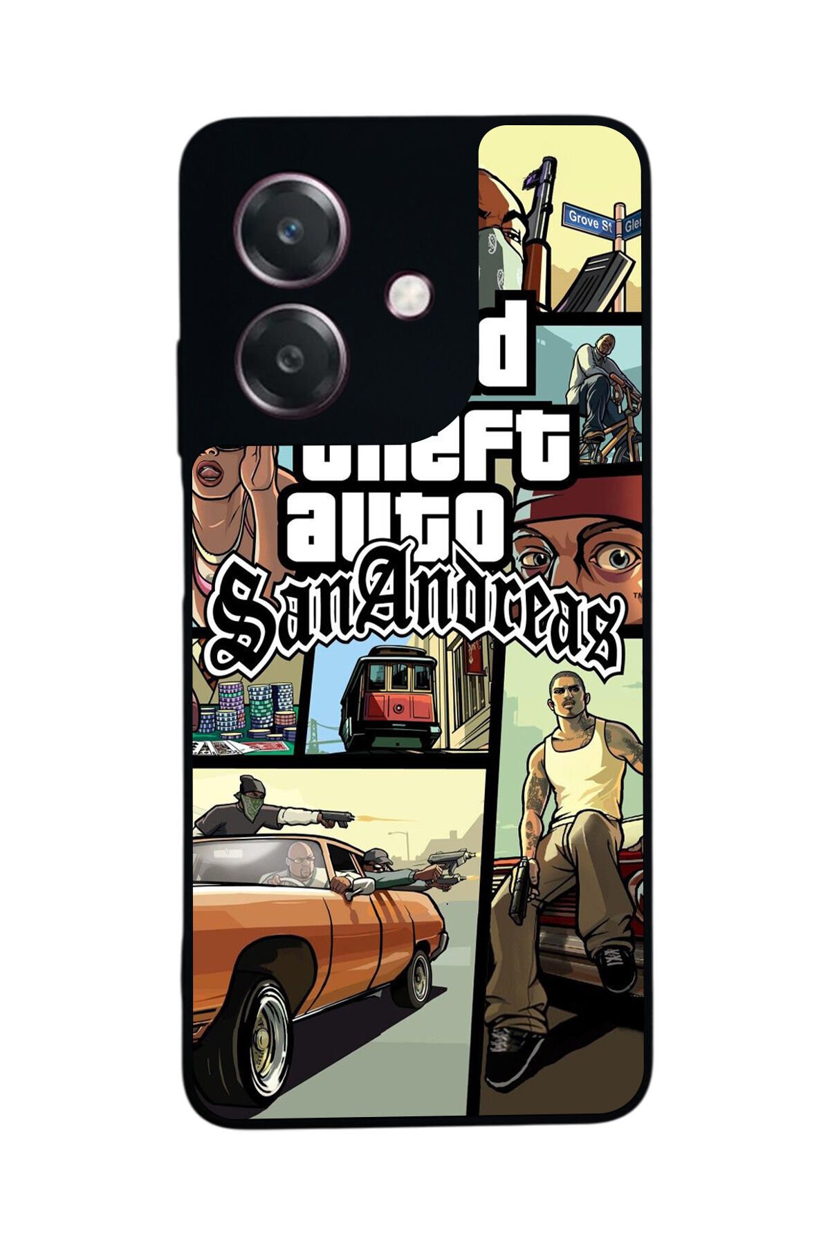 Oppo A3 5G Uyumlu GTA Tasarımlı Glossy Premium Kılıf