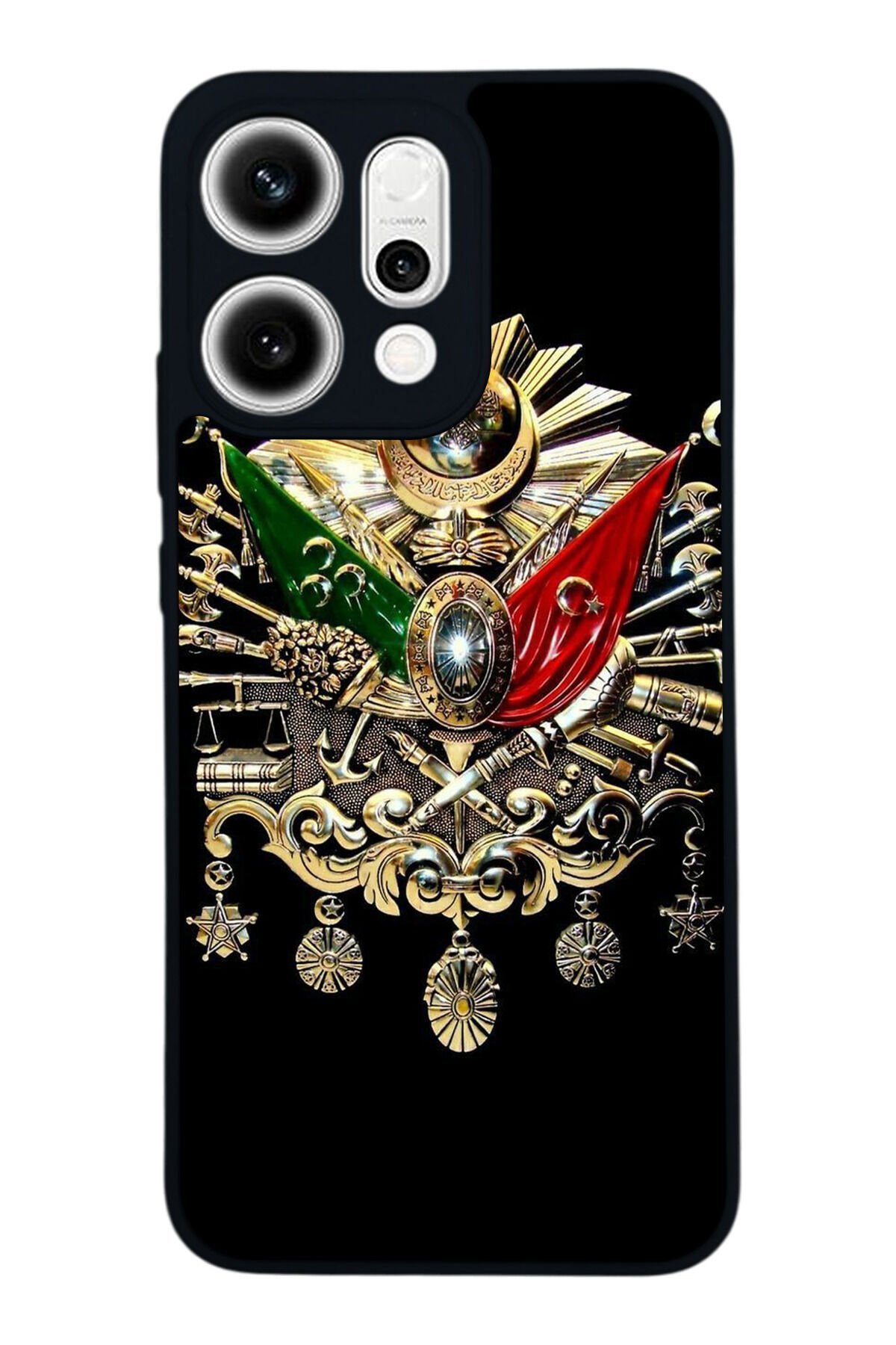 Oppo Reno 14 Uyumlu Osmanli Tugrasi Tasarımlı Glossy Premium Kılıf