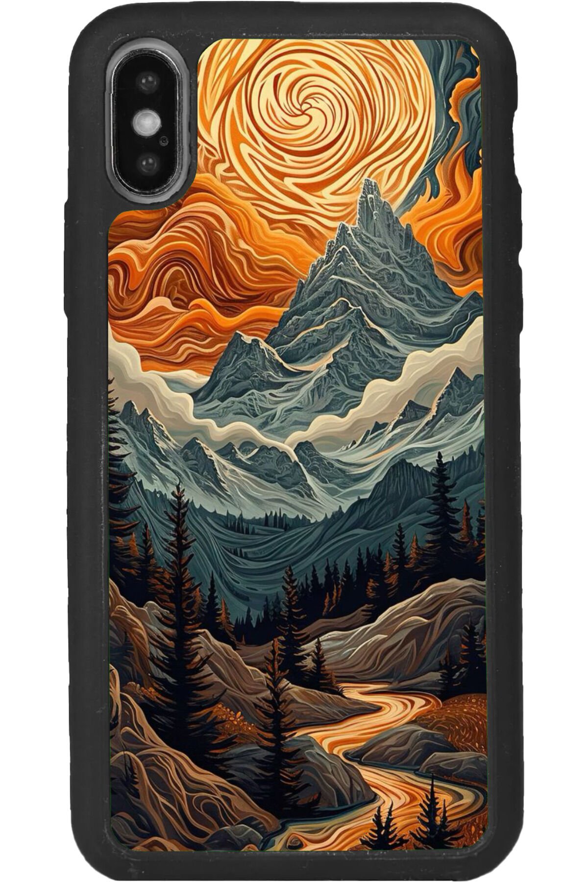 iPhone XS Max Uyumlu Mat Siyah uyumlu Kılıf – Yumuşak Silikon, Koruyucu, Şok Emici Kapak