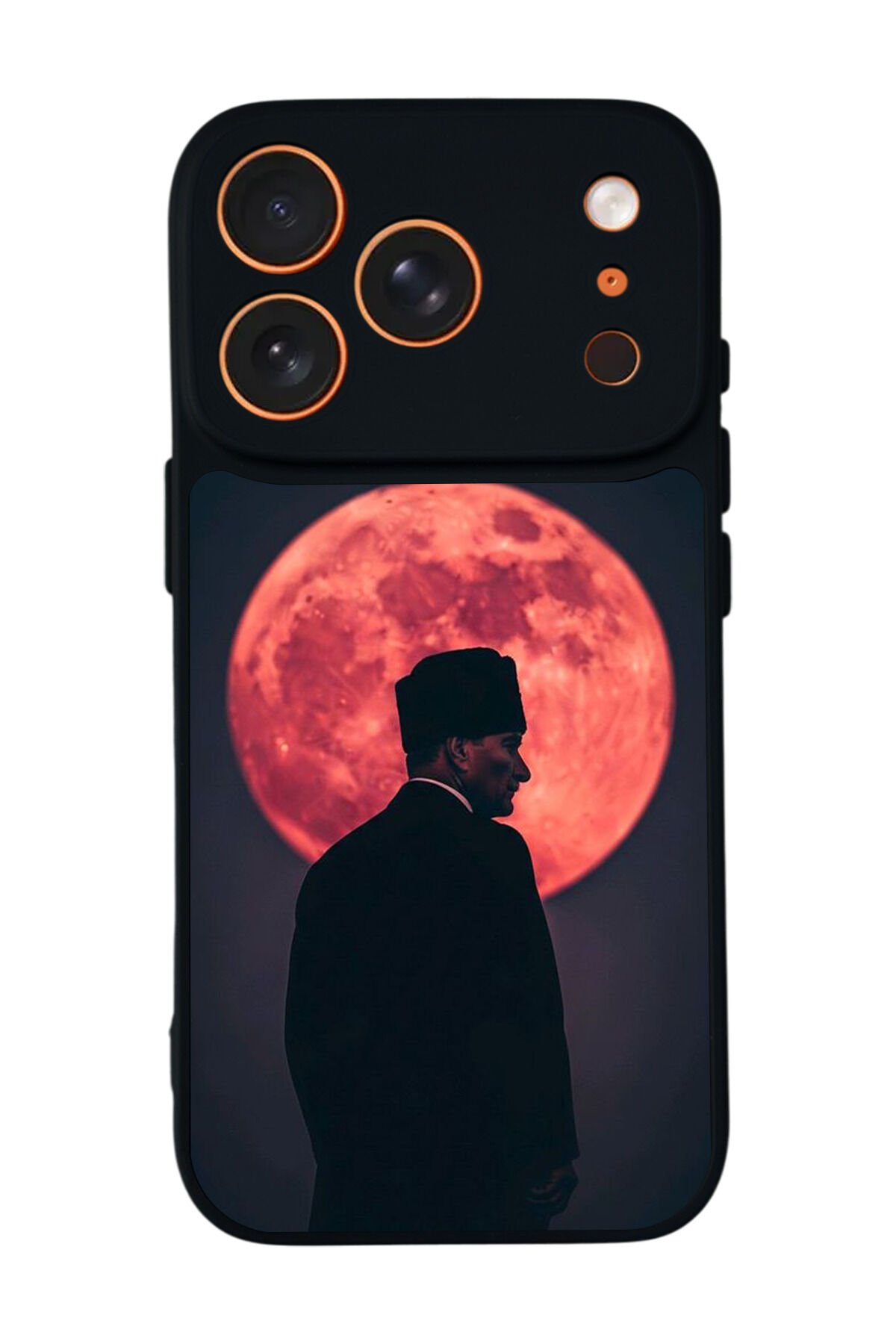 iPhone 17 Pro Max Uyumlu Mustafa Kemal Ataturk Tasarımlı Glossy Premium Kılıf