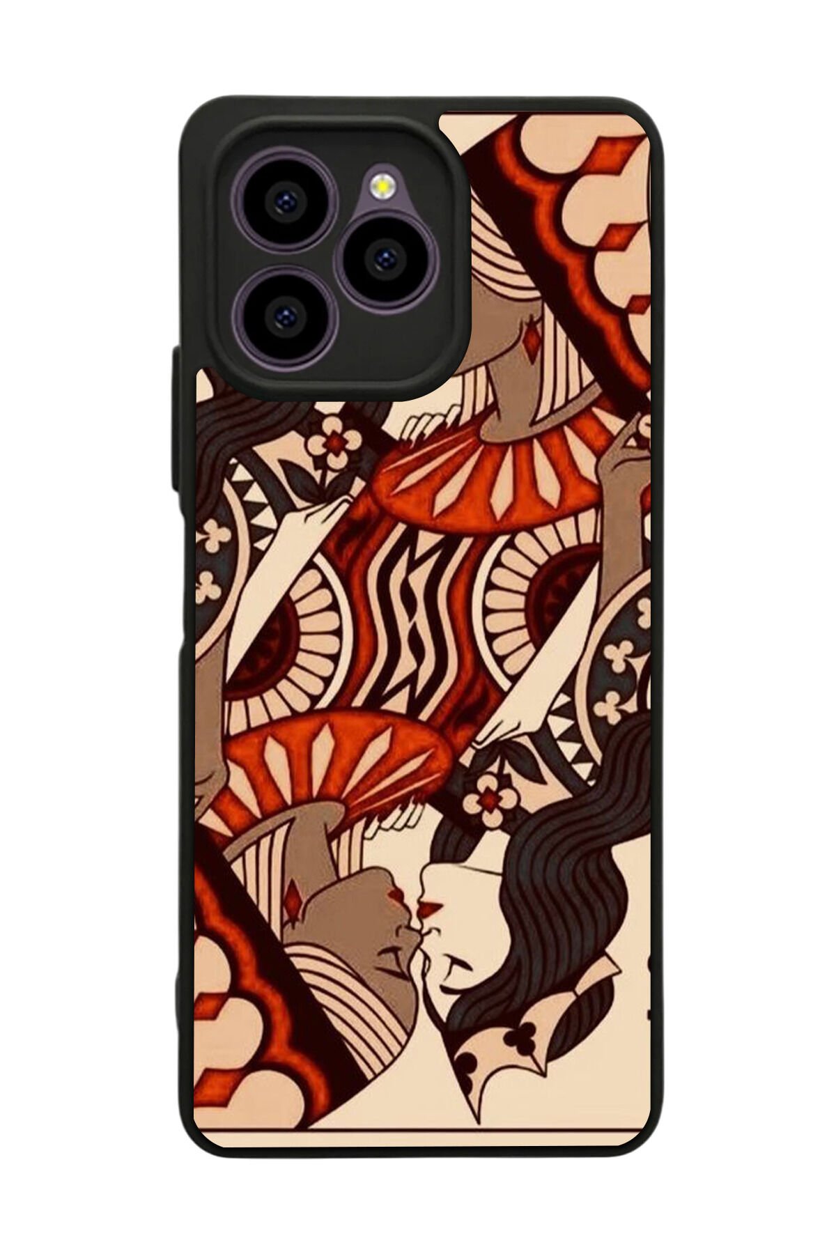 Omix X6 Uyumlu Kalp Love Tasarımlı Glossy Premium Kılıf