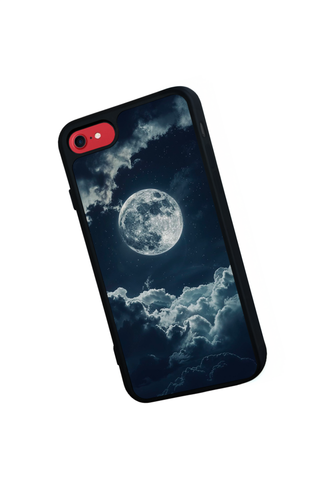iPhone SE Uyumlu Ay Tasarımlı Glossy Premium Kılıf