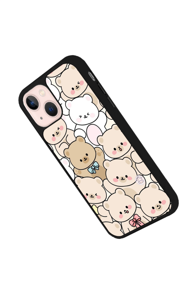 iPhone 15 Uyumlu Ayı Tasarımlı Glossy Premium Kılıf