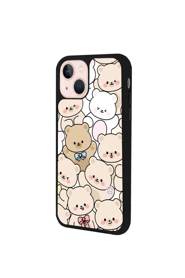 iPhone 15 Uyumlu Ayı Tasarımlı Glossy Premium Kılıf