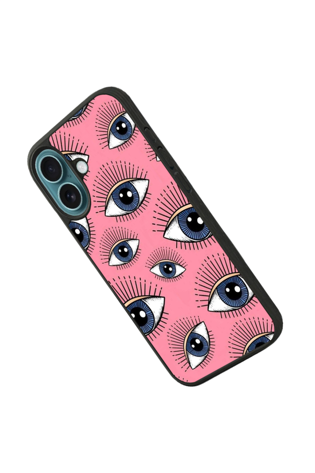iPhone 16 Plus Uyumlu Göz Tasarımlı Glossy Premium Kılıf