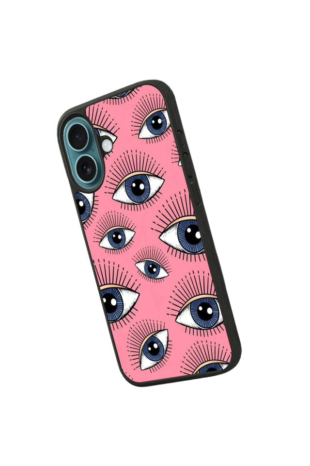 iPhone 16 Plus Uyumlu Göz Tasarımlı Glossy Premium Kılıf