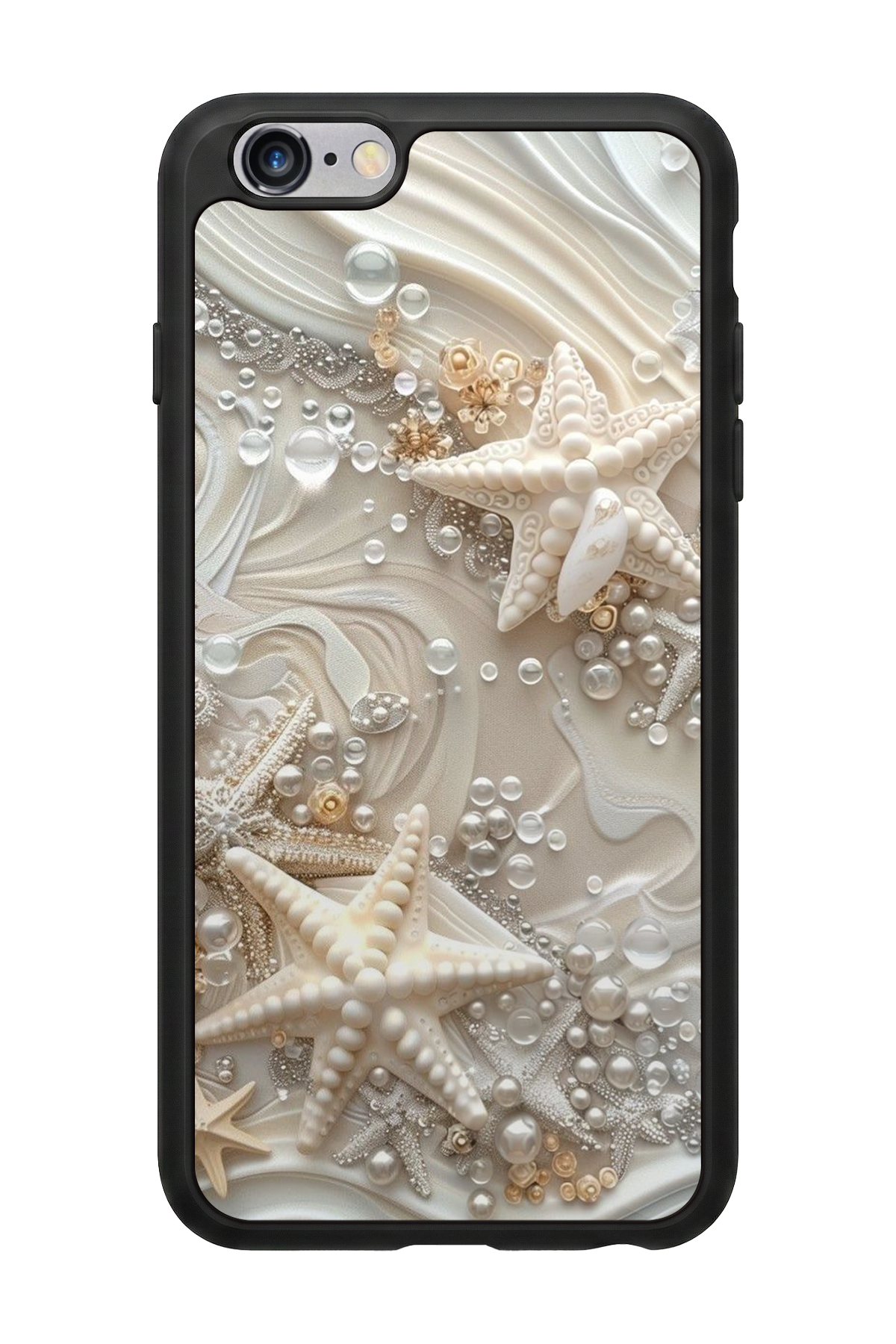 iPhone 6 Plus Uyumlu  İnci Tasarımlı Glossy Premium Kılıf