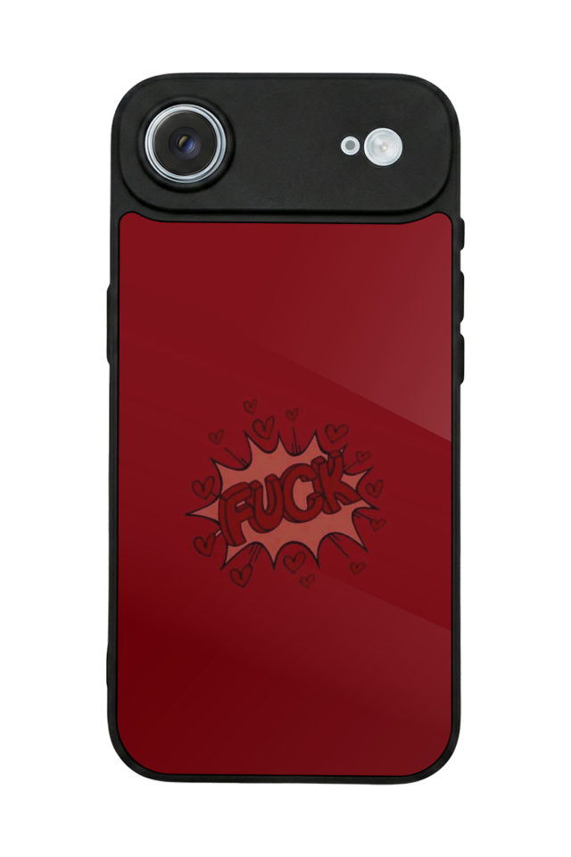 iPhone 17 Air Uyumlu Kalp Love Tasarımlı Glossy Premium Kılıf