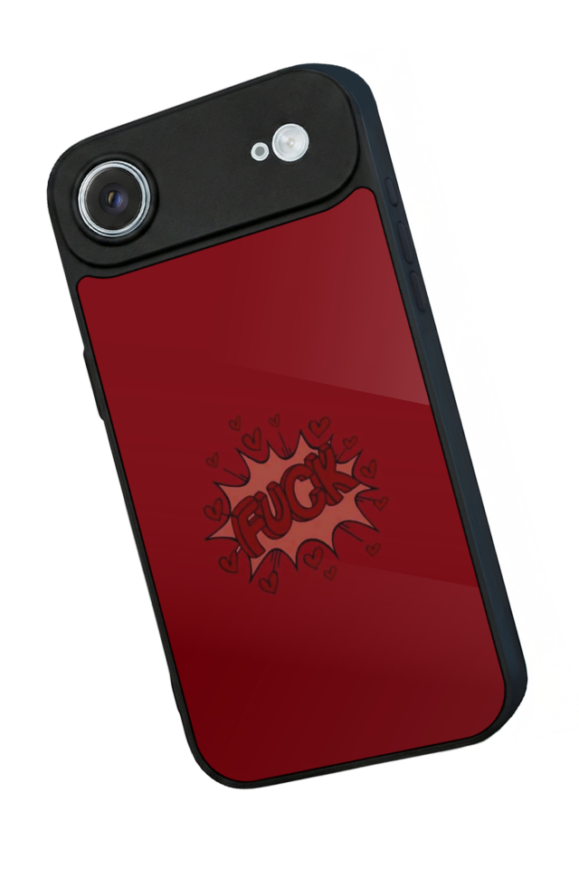 iPhone 17 Air Uyumlu Kalp Love Tasarımlı Glossy Premium Kılıf