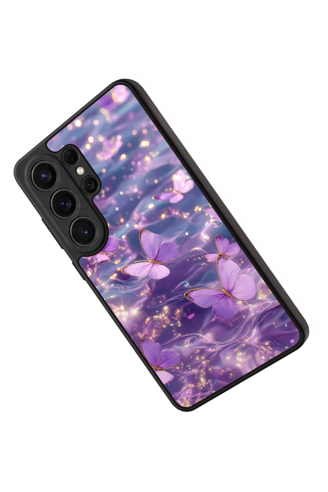 Samsung Galaxy S26 Ultra Uyumlu Kelebek Tasarımlı Glossy Premium Kılıf