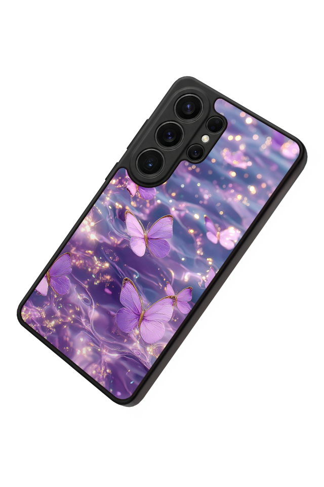 Samsung Galaxy S26 Ultra Uyumlu Kelebek Tasarımlı Glossy Premium Kılıf