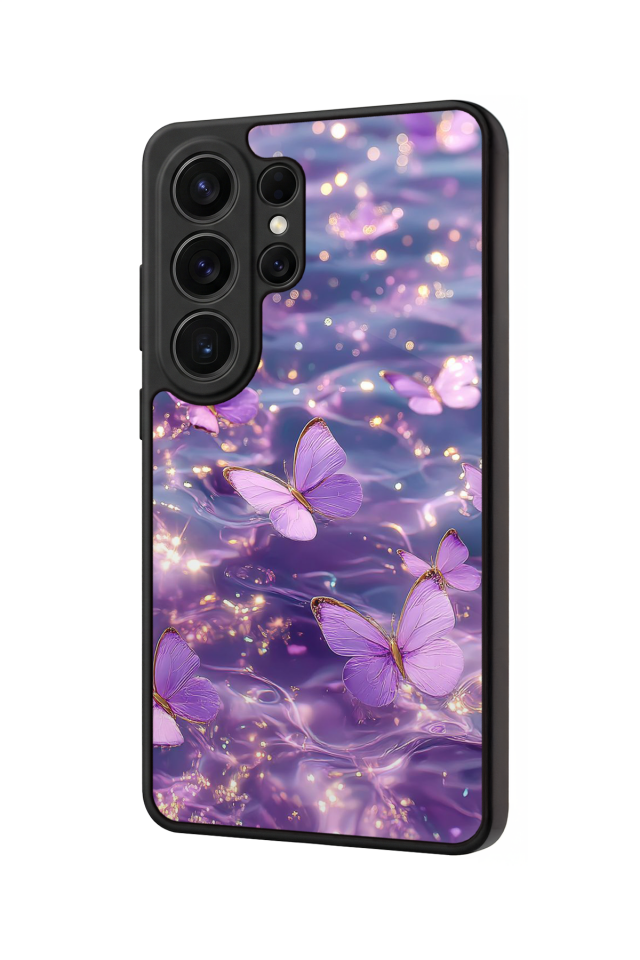 Samsung Galaxy S26 Ultra Uyumlu Kelebek Tasarımlı Glossy Premium Kılıf