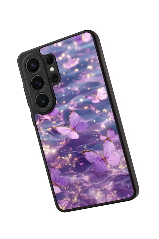 Samsung Galaxy S26 Ultra Uyumlu Kelebek Tasarımlı Glossy Premium Kılıf