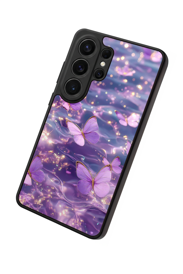 Samsung Galaxy S26 Ultra Uyumlu Kelebek Tasarımlı Glossy Premium Kılıf
