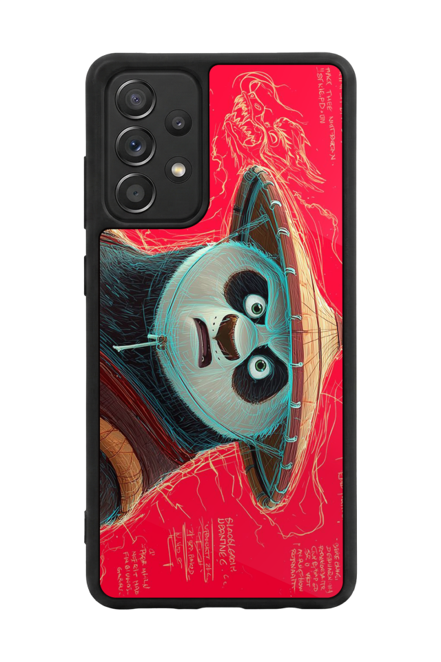 Samsung Galaxy A72 Uyumlu Kung Fu Panda Tasarımlı Glossy Premium Kılıf
