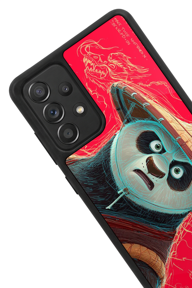 Samsung Galaxy A72 Uyumlu Kung Fu Panda Tasarımlı Glossy Premium Kılıf