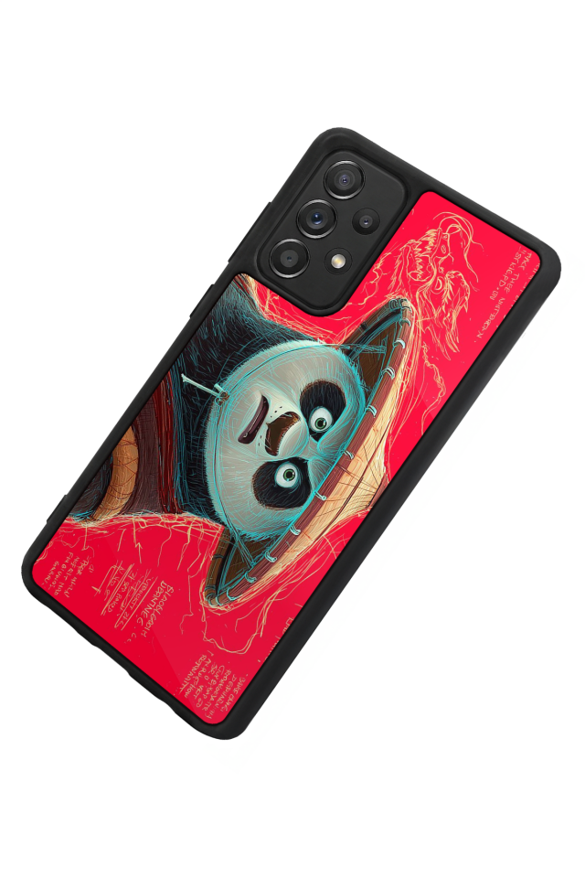Samsung Galaxy A72 Uyumlu Kung Fu Panda Tasarımlı Glossy Premium Kılıf