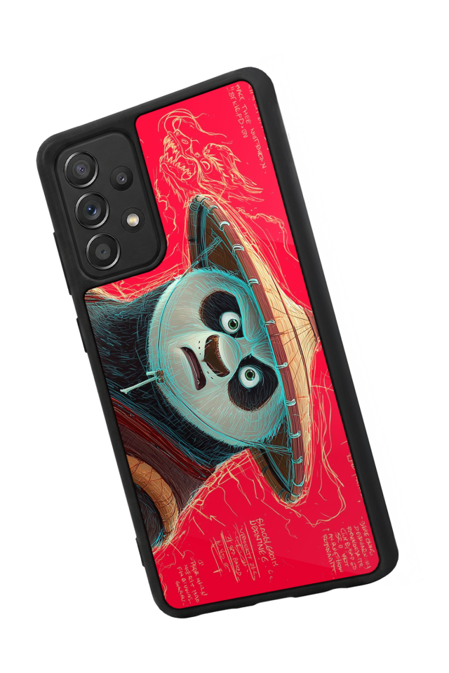 Samsung Galaxy A72 Uyumlu Kung Fu Panda Tasarımlı Glossy Premium Kılıf
