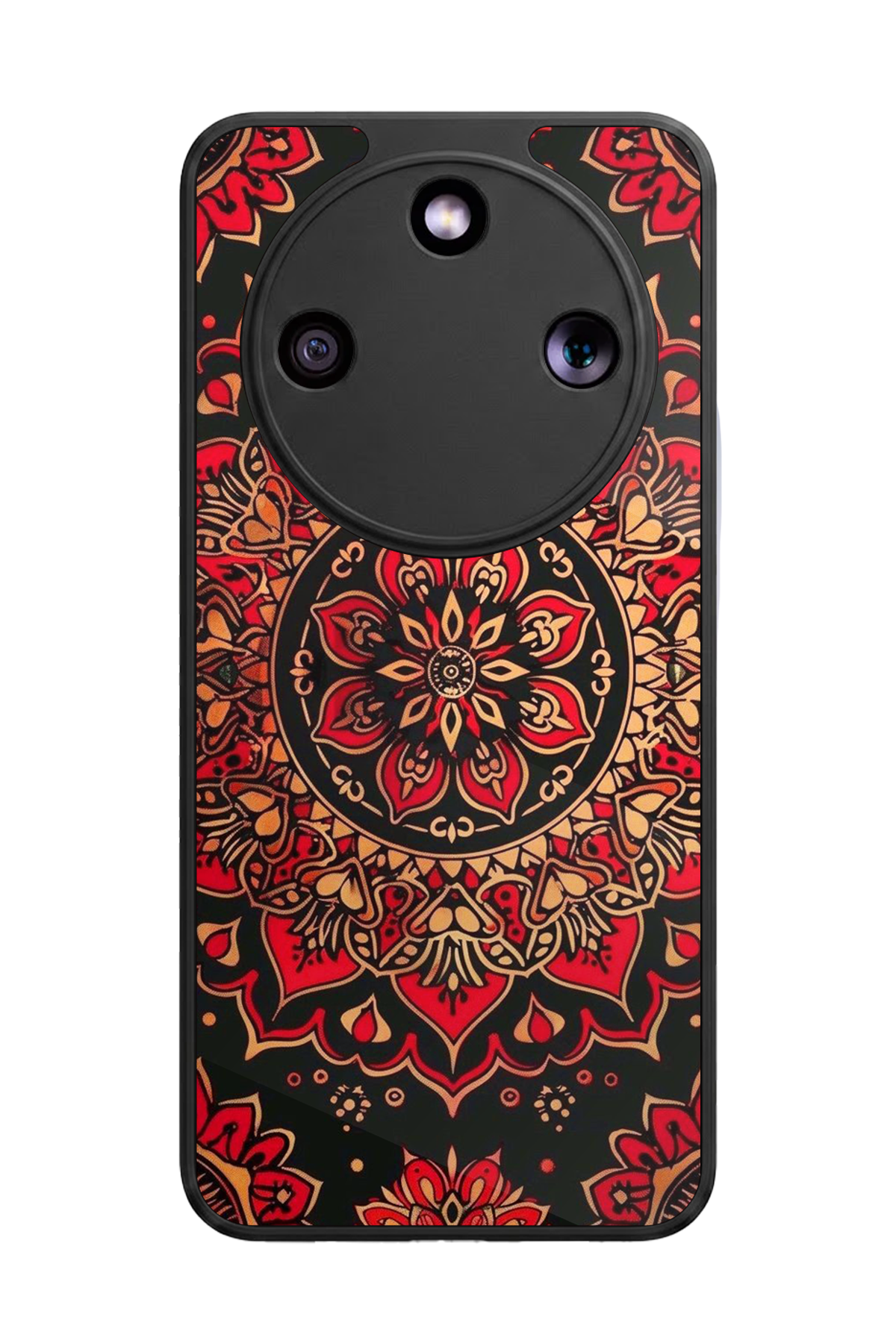 Honor Magic 8 Lite Uyumlu Mandala Tasarımlı Glossy Premium Kılıf