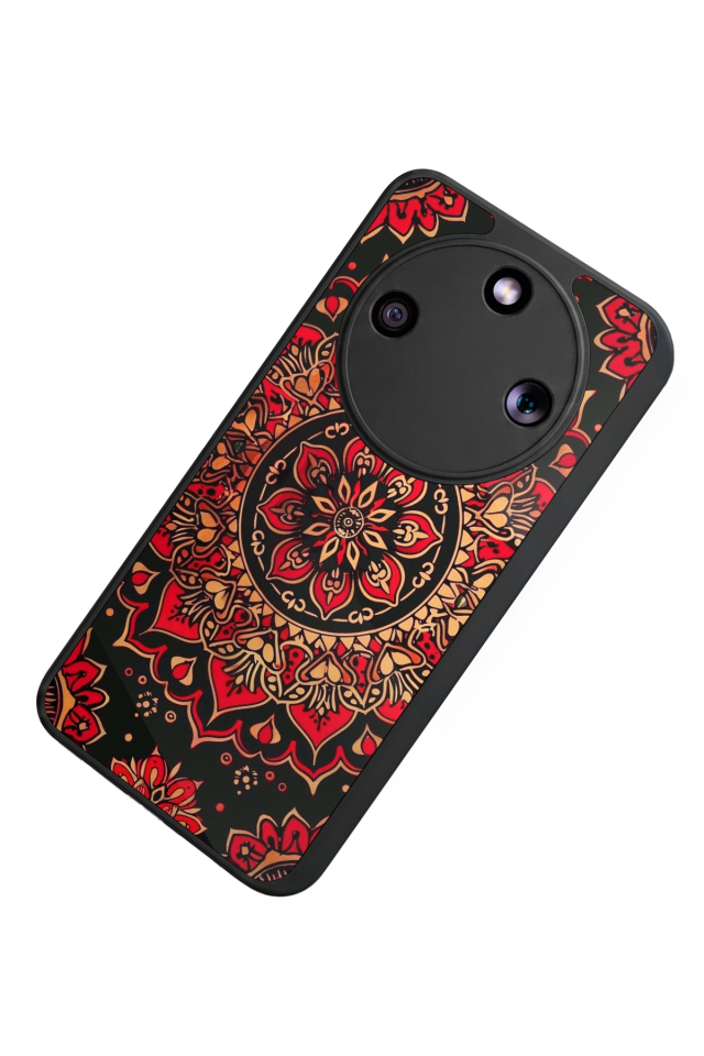 Honor Magic 8 Lite Uyumlu Mandala Tasarımlı Glossy Premium Kılıf